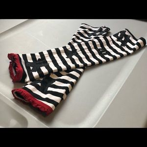 Striped costume arm warmers